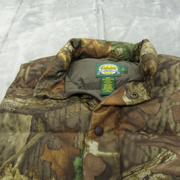 Cabelas Down Vest Kids Medium Puffer Youth Hunting Outdoor Insulated Warm Thick - Picture 2 of 10
